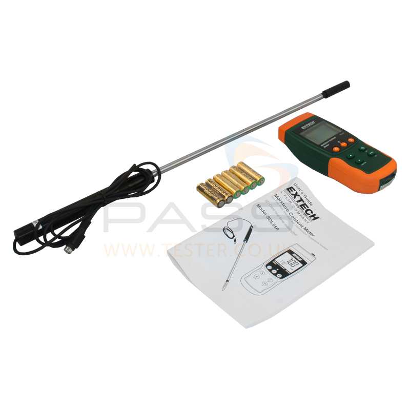 Extech moisture content meter with single pin