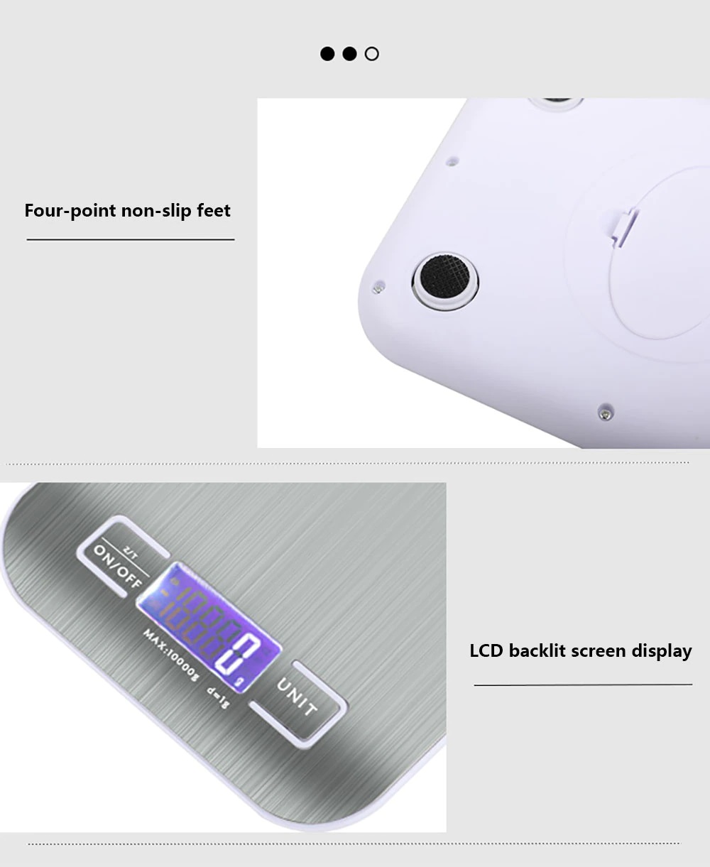 Highly Accurate 3kg Kitchen Scales