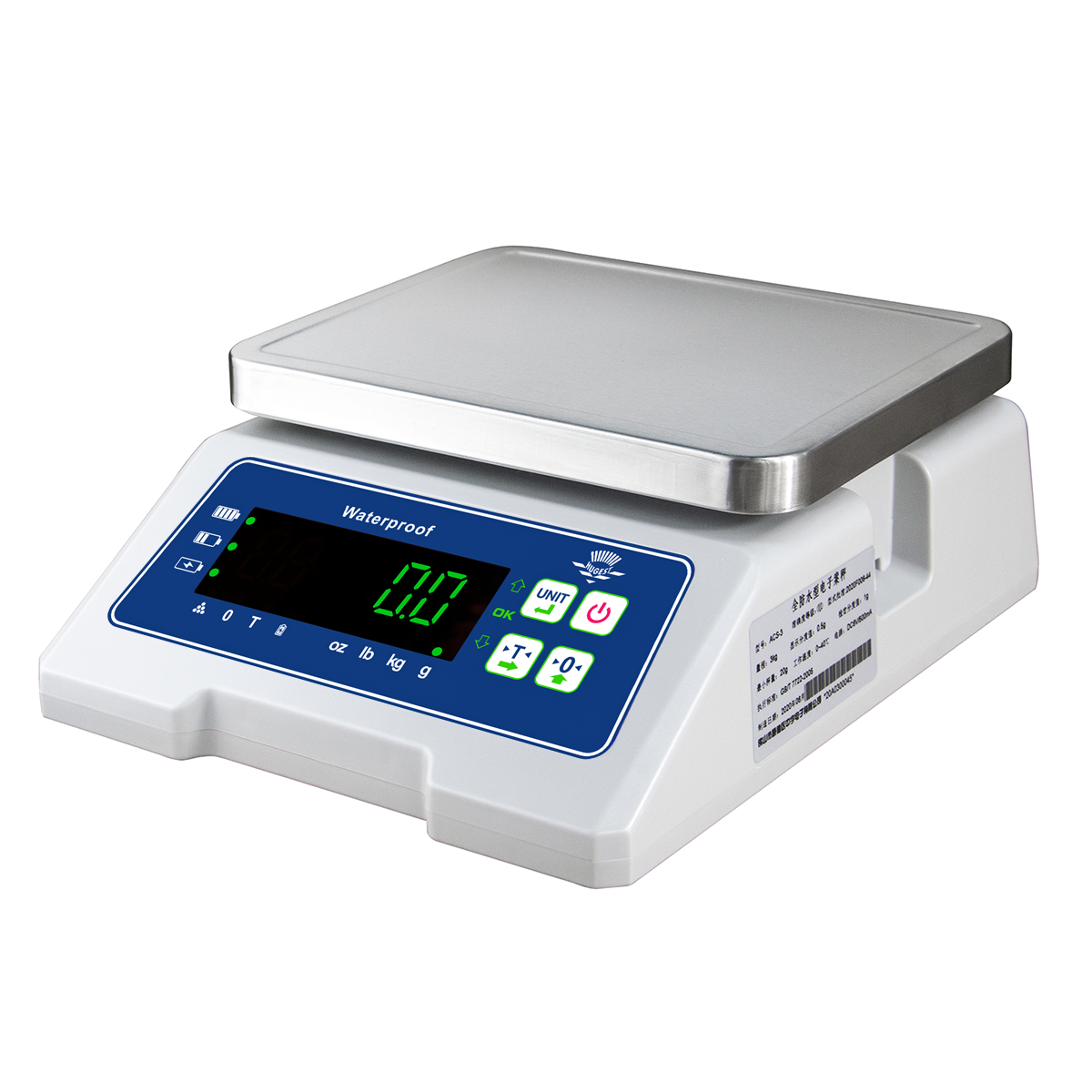 Weighing Bench Scale – 100kg Capacity 20g Accuracy