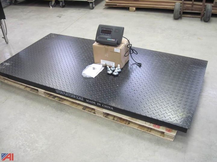 heavy-duty steel frame Floor scales