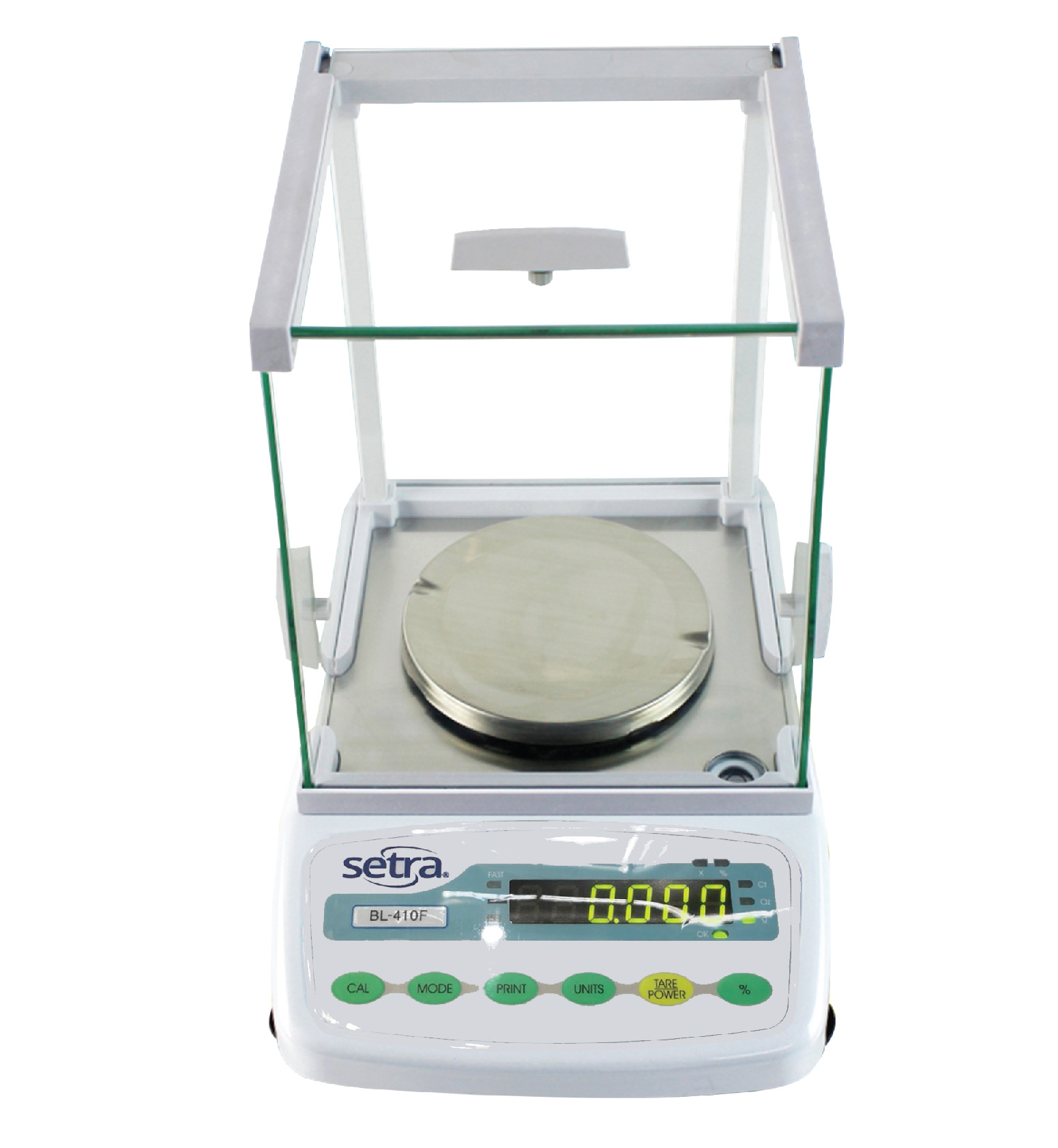transparent glasses analytical lab balance