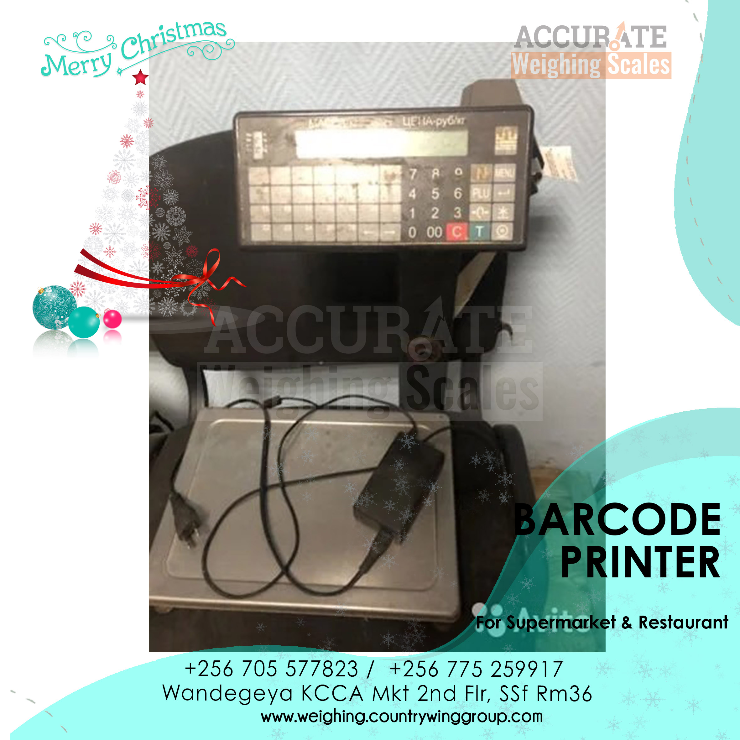 Digital Weighing Scale with Barcode Label Printer