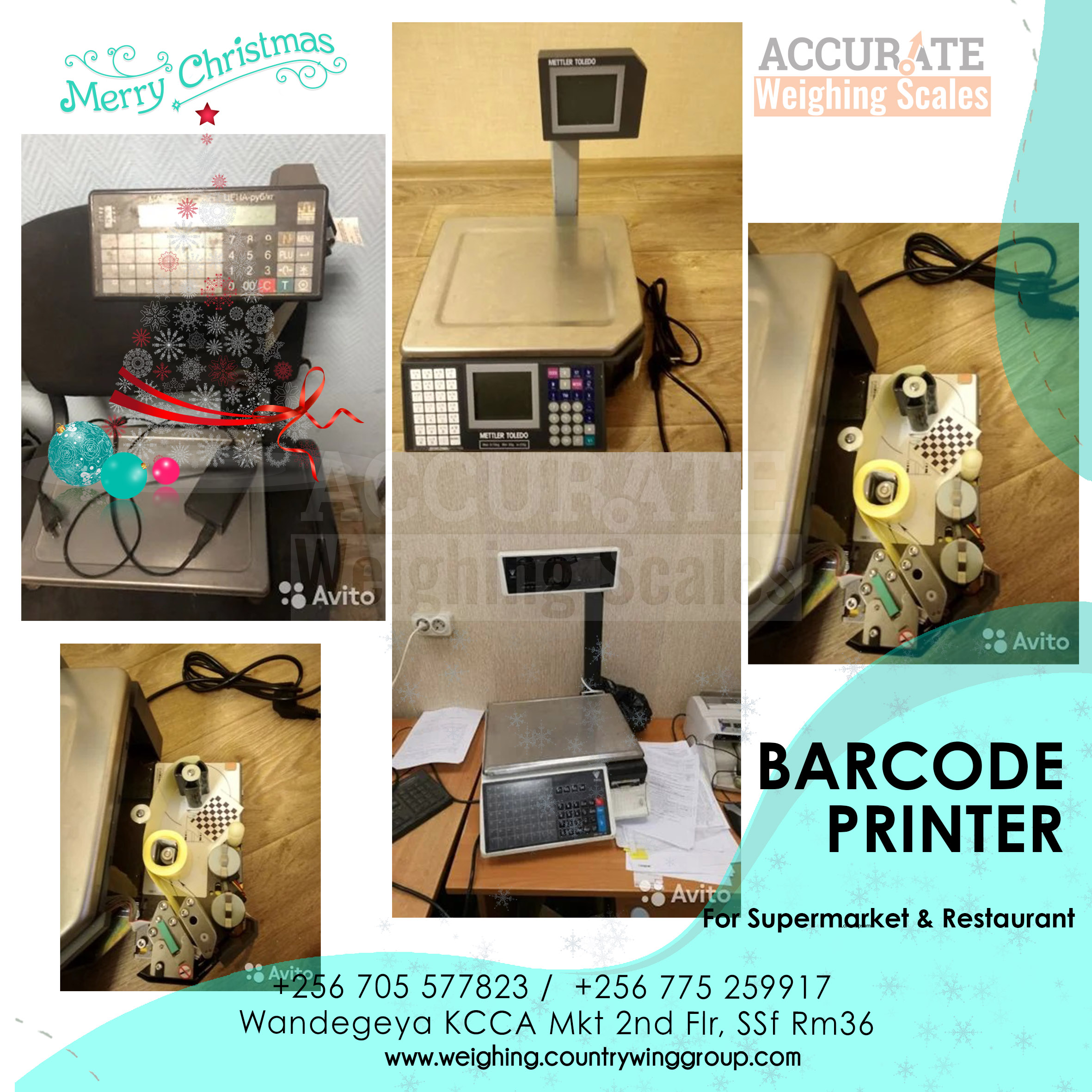 Digital Balance with Label Printer – 15kg Capacity