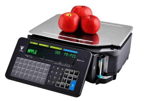 Popular printer scale with date/time setup