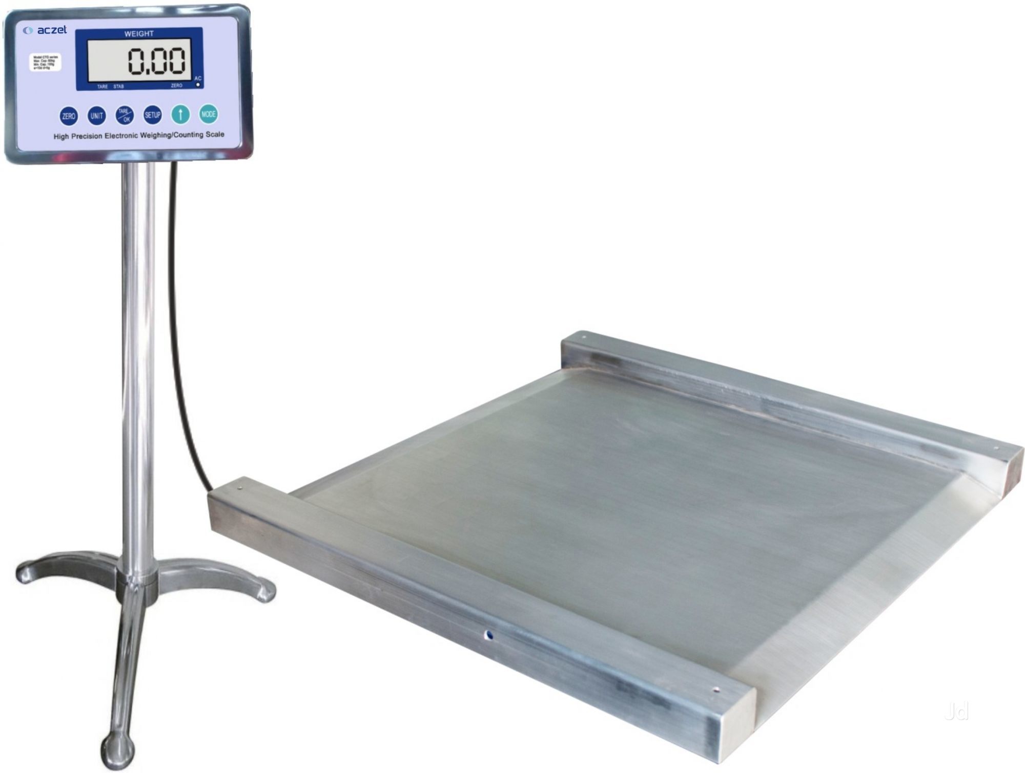 Electronic Bench Floor Weight Scale with Ramp