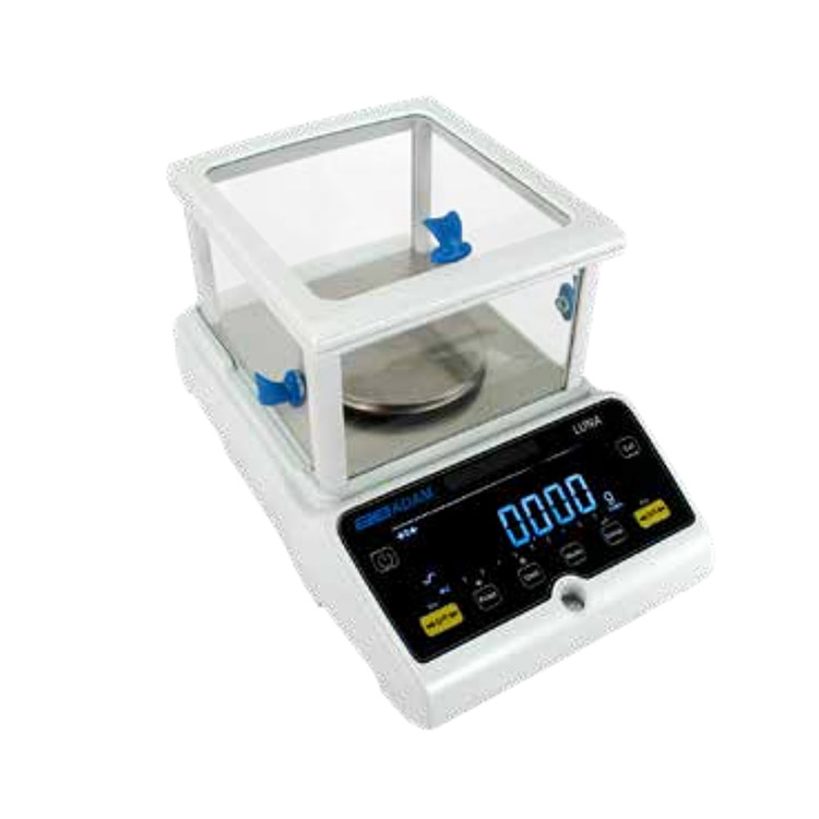 electric precision balance with an extra (auxiliary) LCD display
