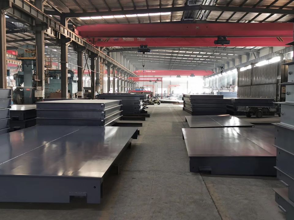 multi deck in ground weighbridge vehicle scale with control room installation