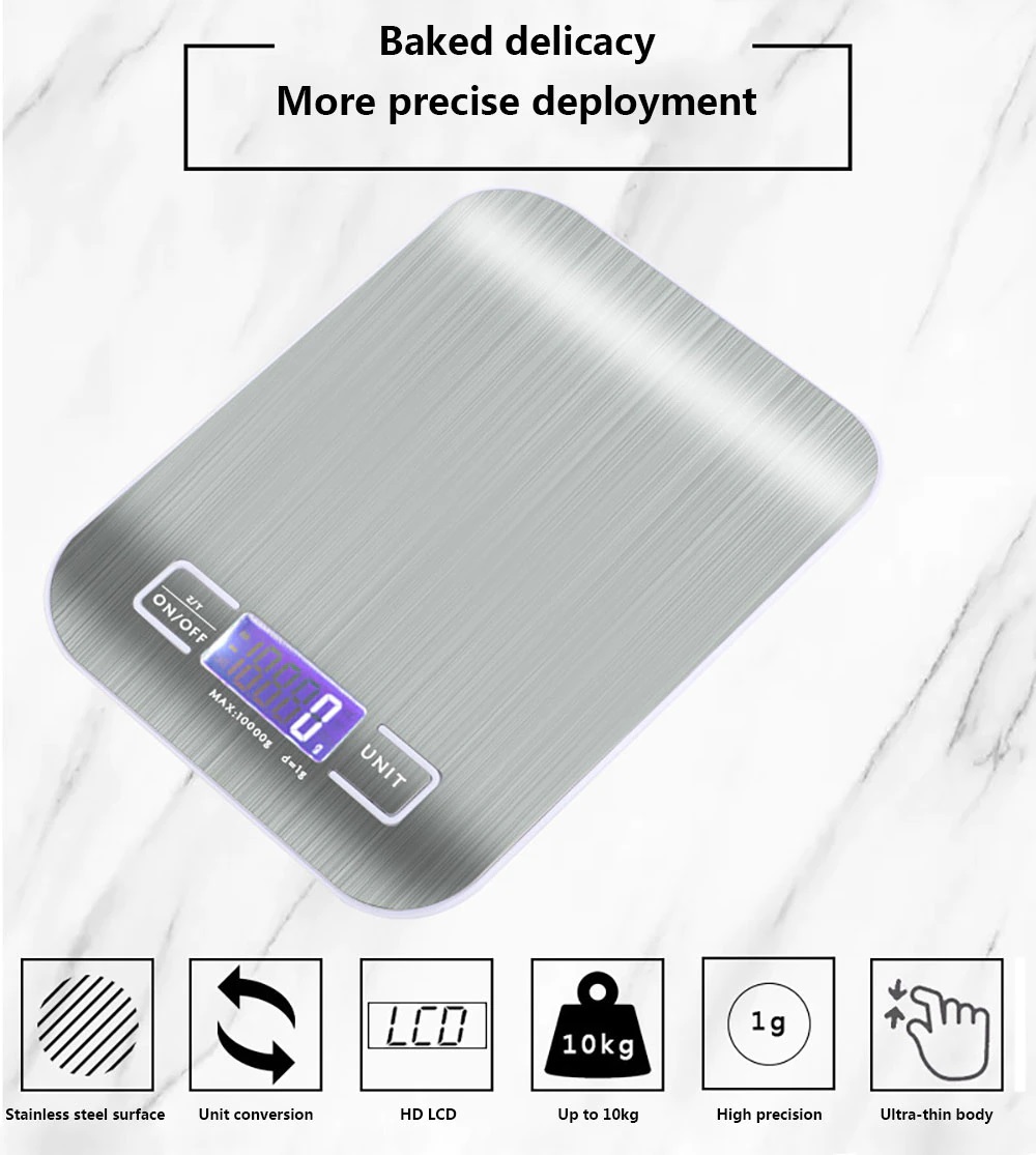 Portable Stainless Smart Electronic Kitchen Scale