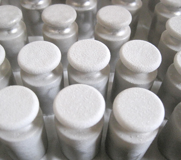 Cylindrical  Test Weights with flat base for stable placement