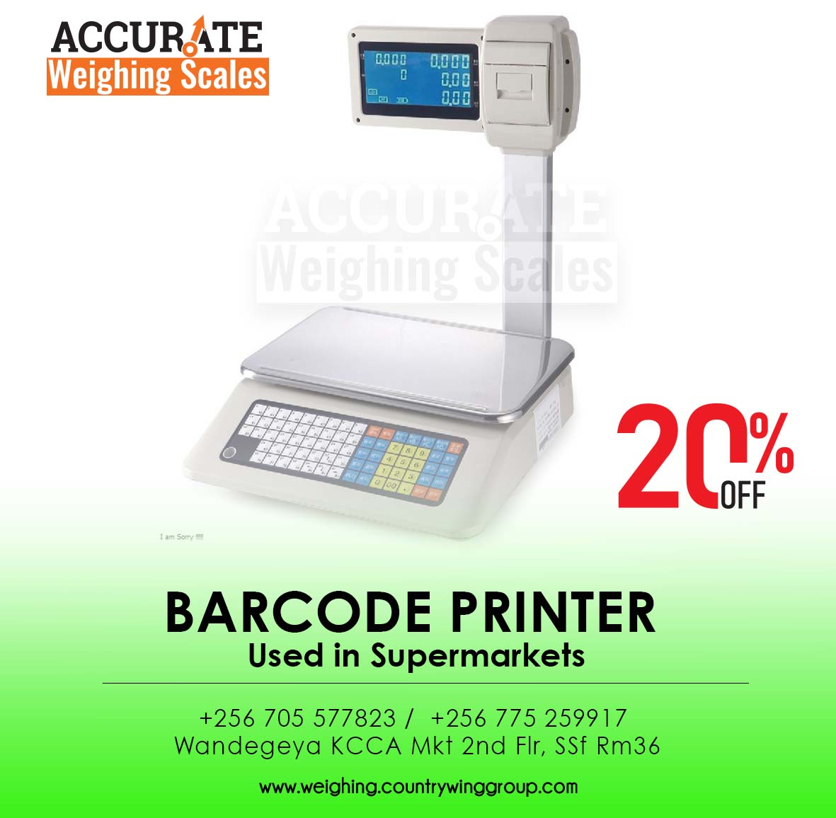 Easy-to-Use Barcode Label Weighing Scale