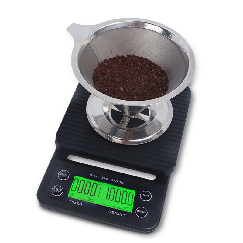 Kitchen scale with LCD display