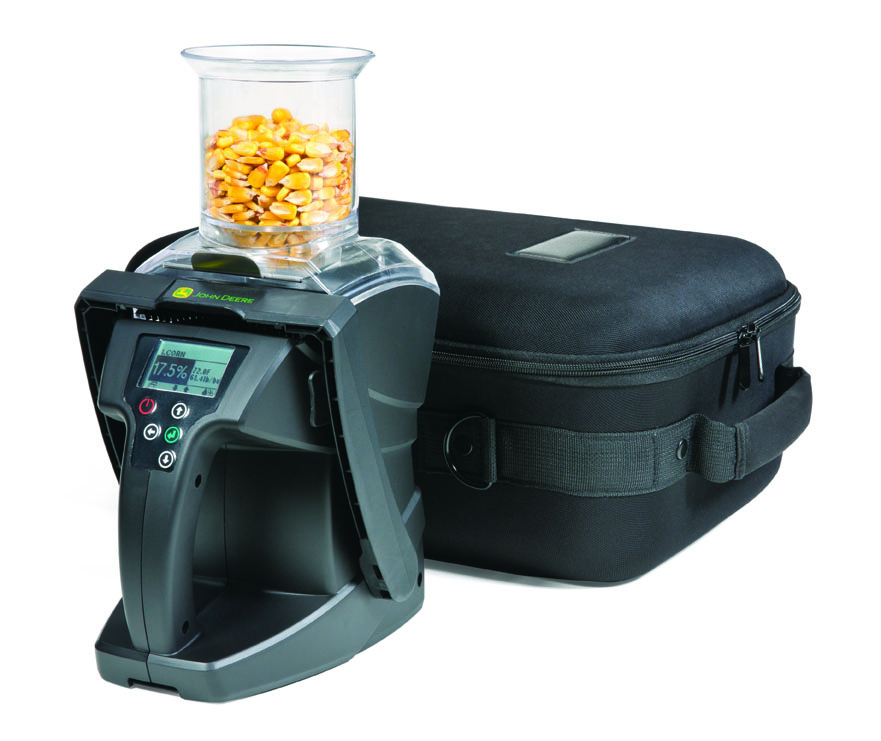 John Deere moisture meter equipment on large scale