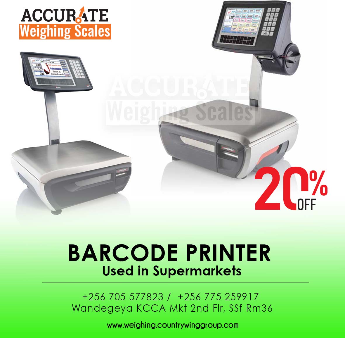 Equipped with high-precision Barcode Label Scale