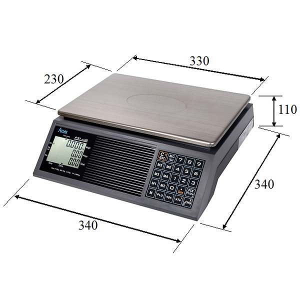 Cheap Digital Weighing Scale with Indicator, Barcode, and Printer