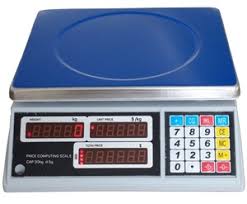 Grocery store price scale