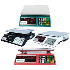 Weighing scale with price display