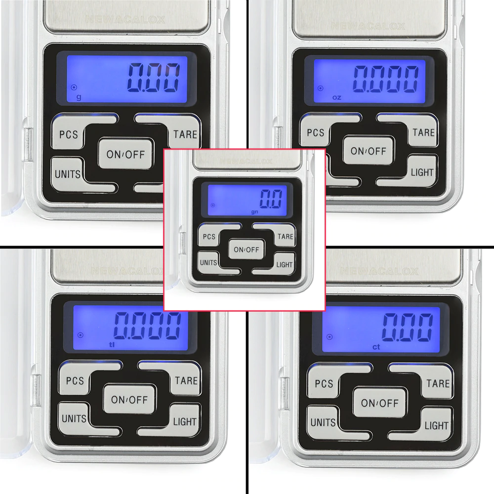 mineral weighing scale with optional AC adapter