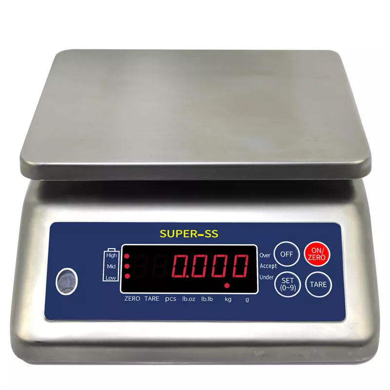 IP68 bench scale 15 kg x 5g with stainless steel housing