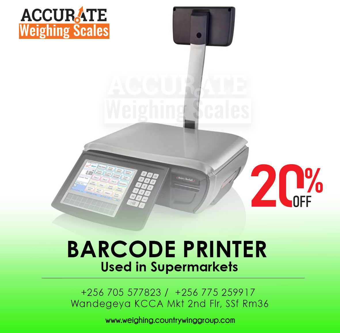 UNBS Verified Barcode Label Printing Scale