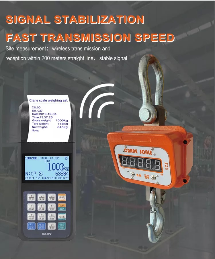 Digital Durable Light Duty Crane Weighing Scale — Specifications