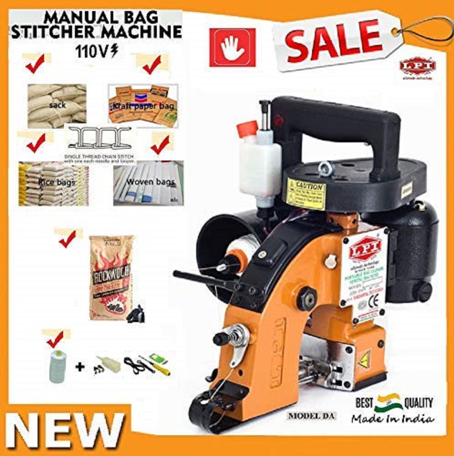 Plastic Bags Closer / Single Chain Sewing Machine