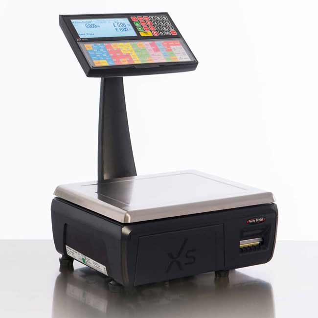 Table top type price barcode printing scale with PC software at low price