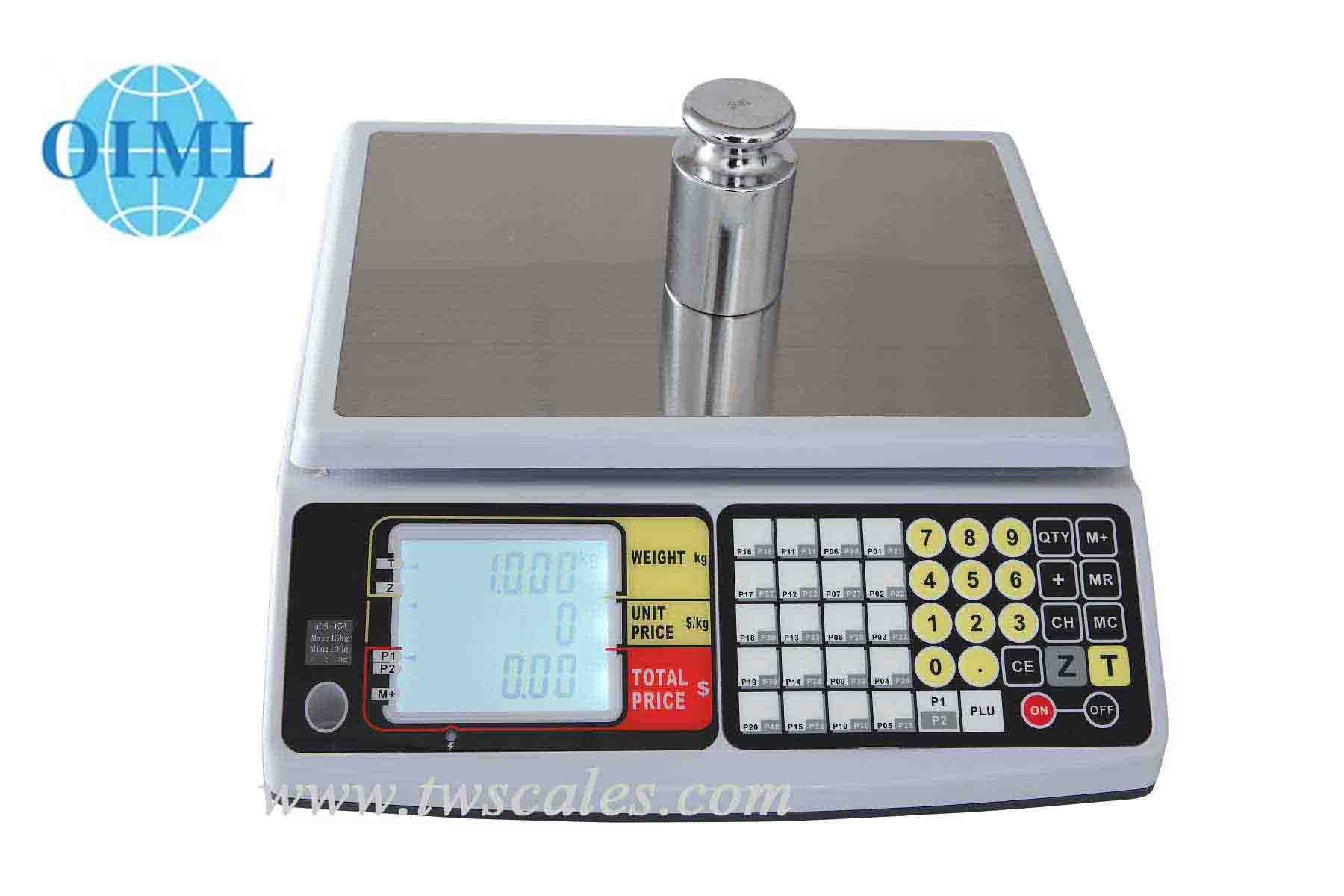 Easy-To-Read Backlit LED Display Weighing Scale Table Top