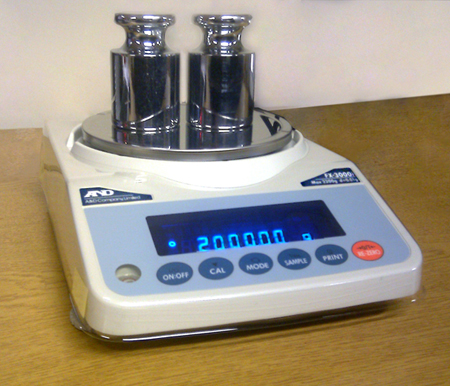 steel teste weights with maximum capacity of 2000kg for table top scales
