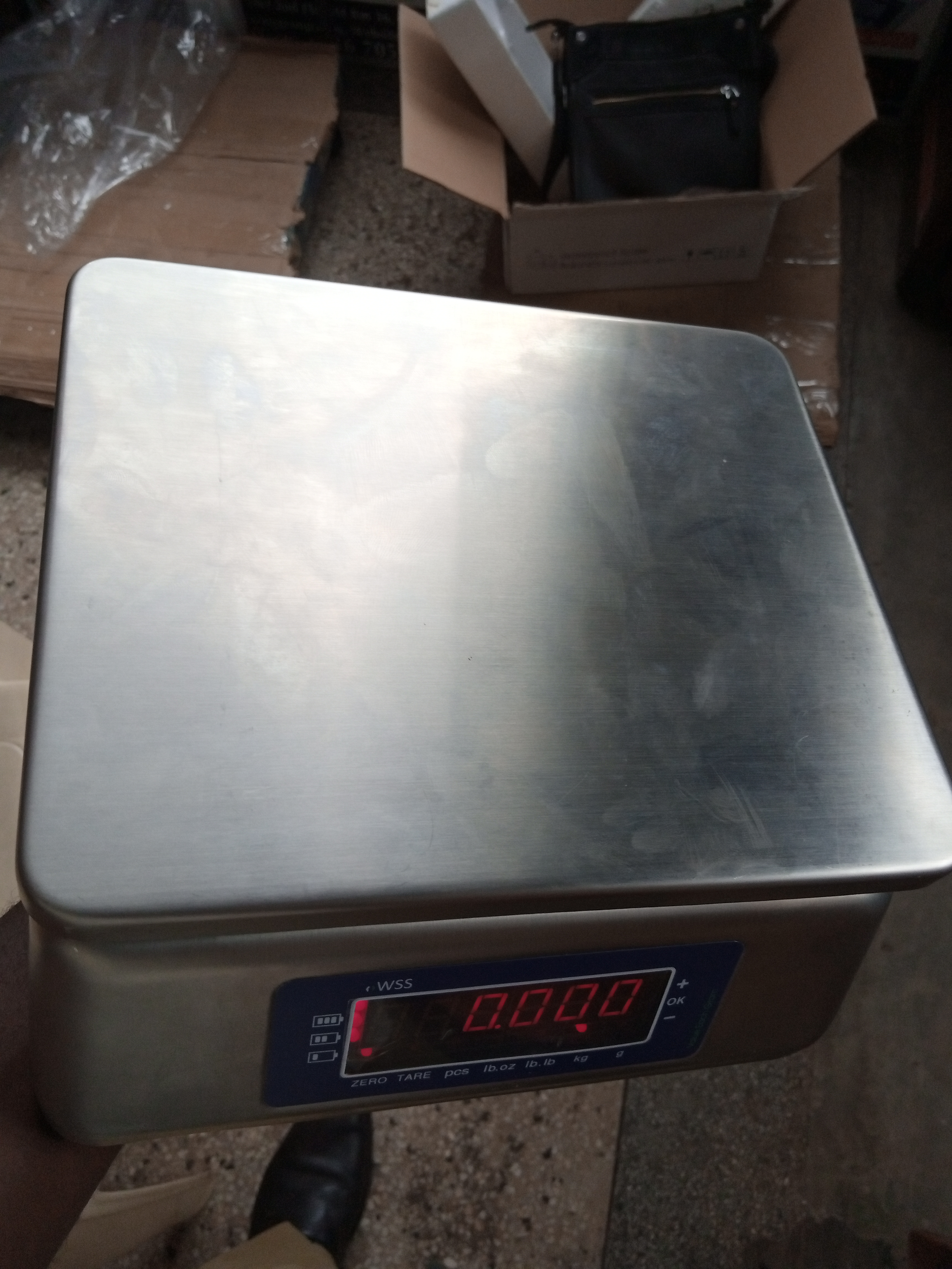 Concise washable weighing scales