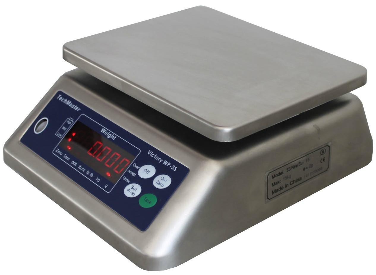 Effective water-resistant weighing scales