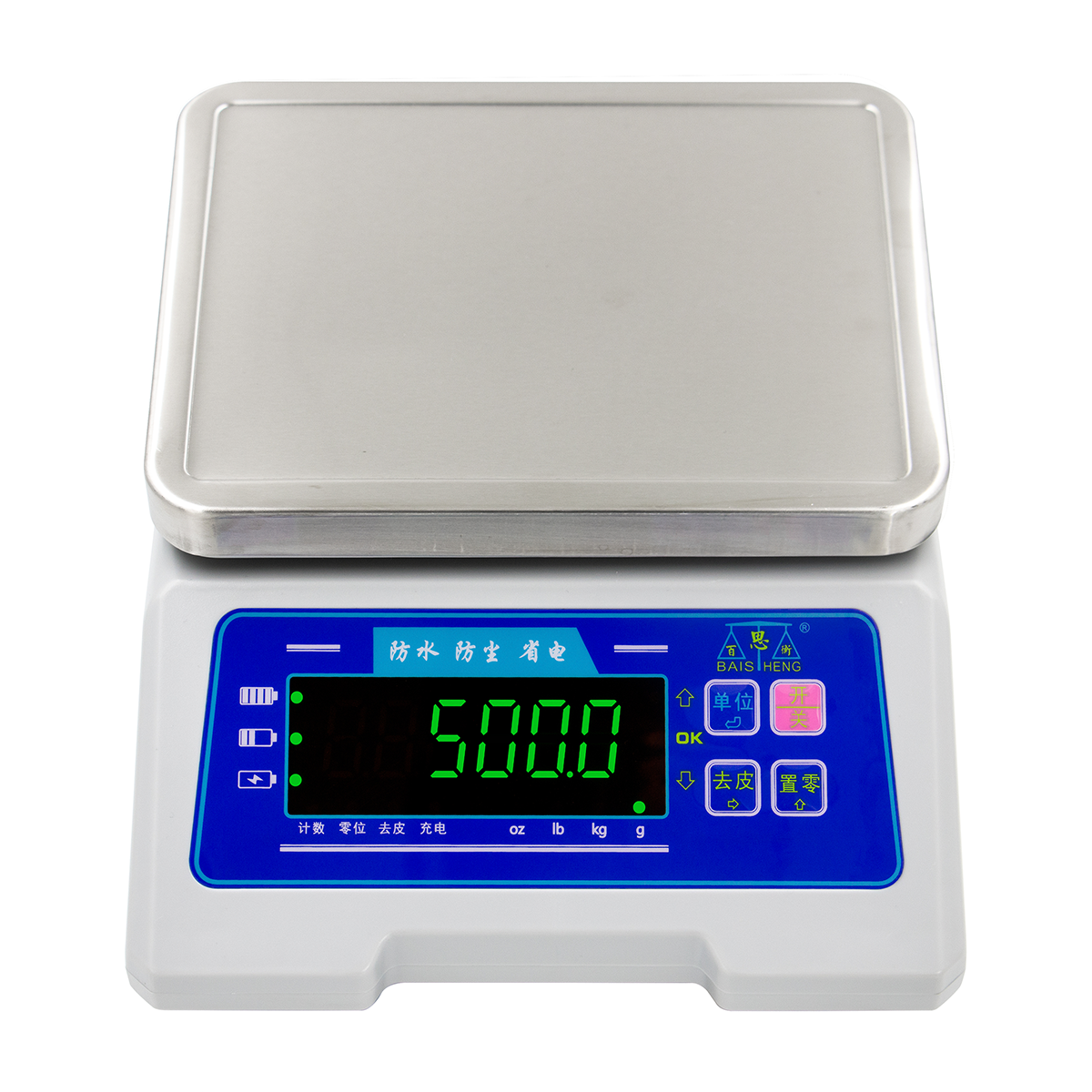 60kg Electronic Stainless Steel Table Top Moisture Proof Scale - view 2