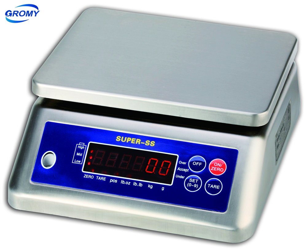 Favorable water resistant weighing scales
