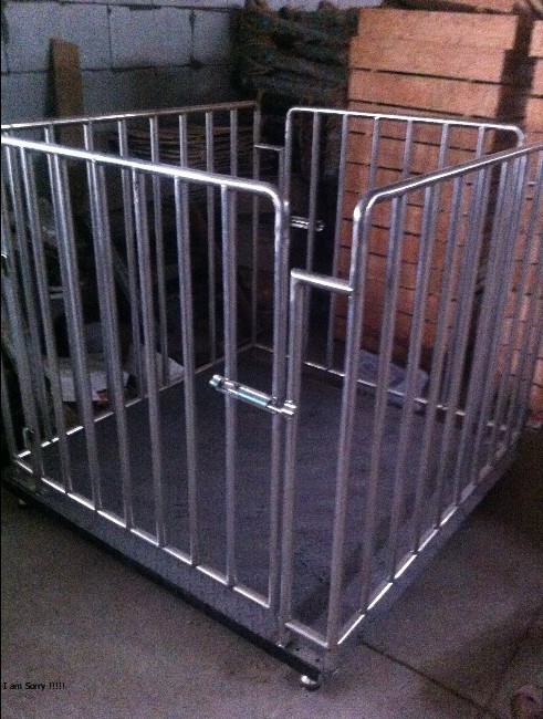 Animal weighing scales with high-capacity load cells