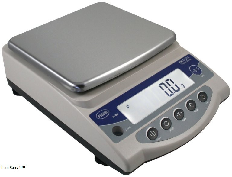 Highly sensitive waterproof weighing scales