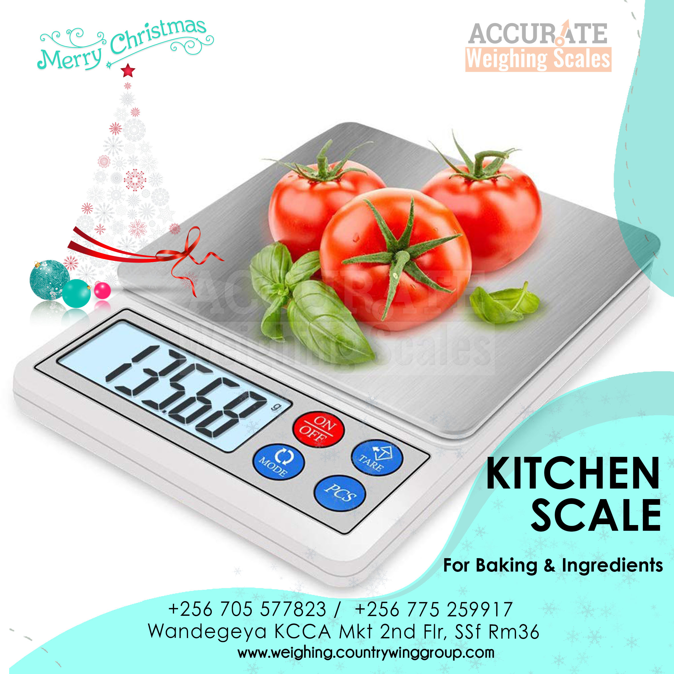 Touch-sensitive kitchen scale