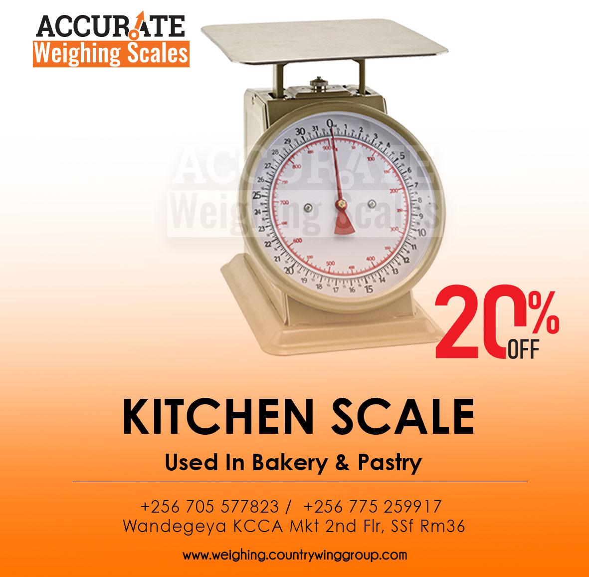 Brand new metallic mechanical weighing scales
