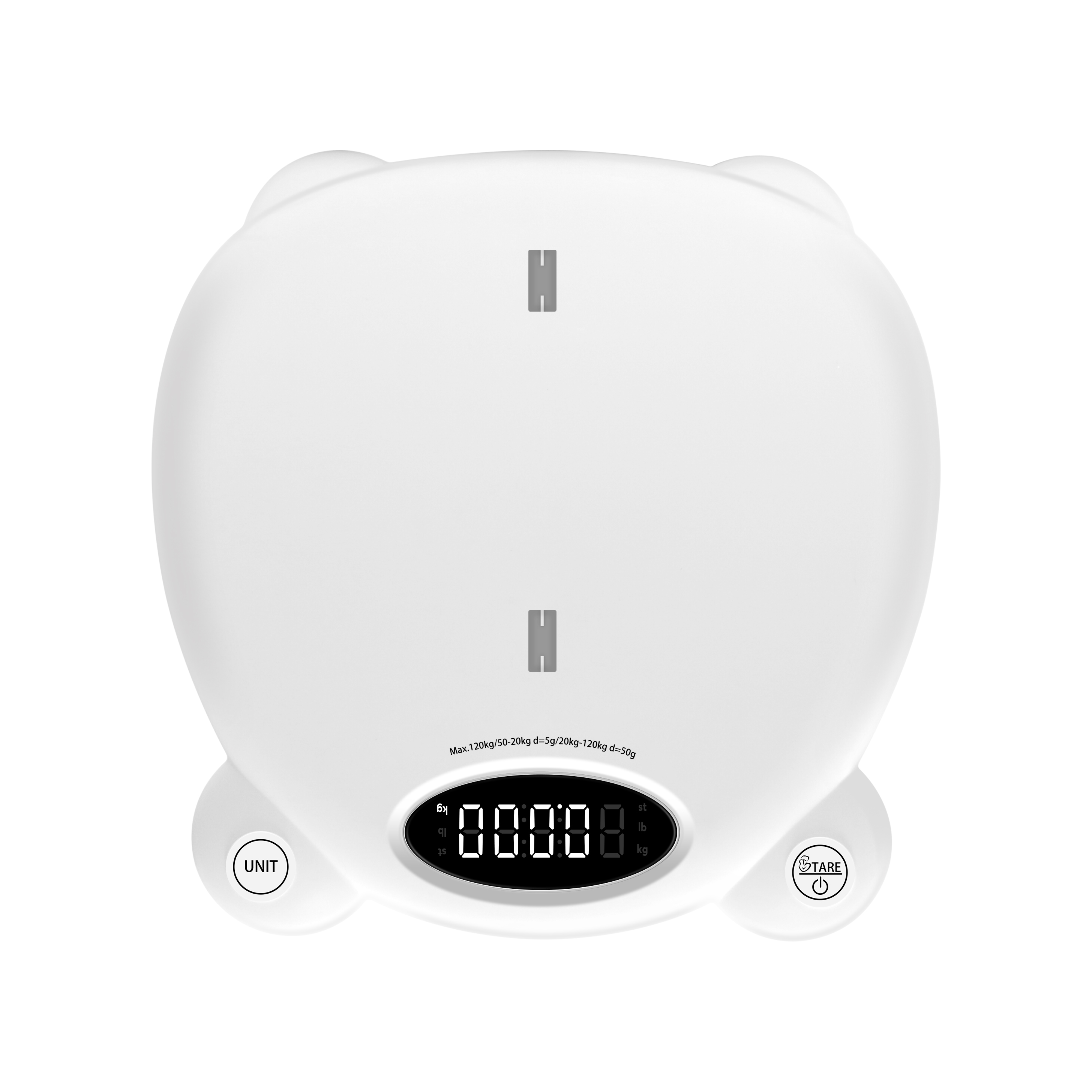 High Precision 15kg Foldable White Bluetooth Infant Scale - Baby-Scales weighing scale available in Kampala, Uganda