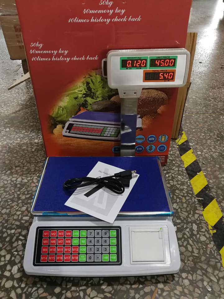 Original Digital Barcode Label Printer Scale for Weighing - Barcode weighing scale available in Kampala, Uganda