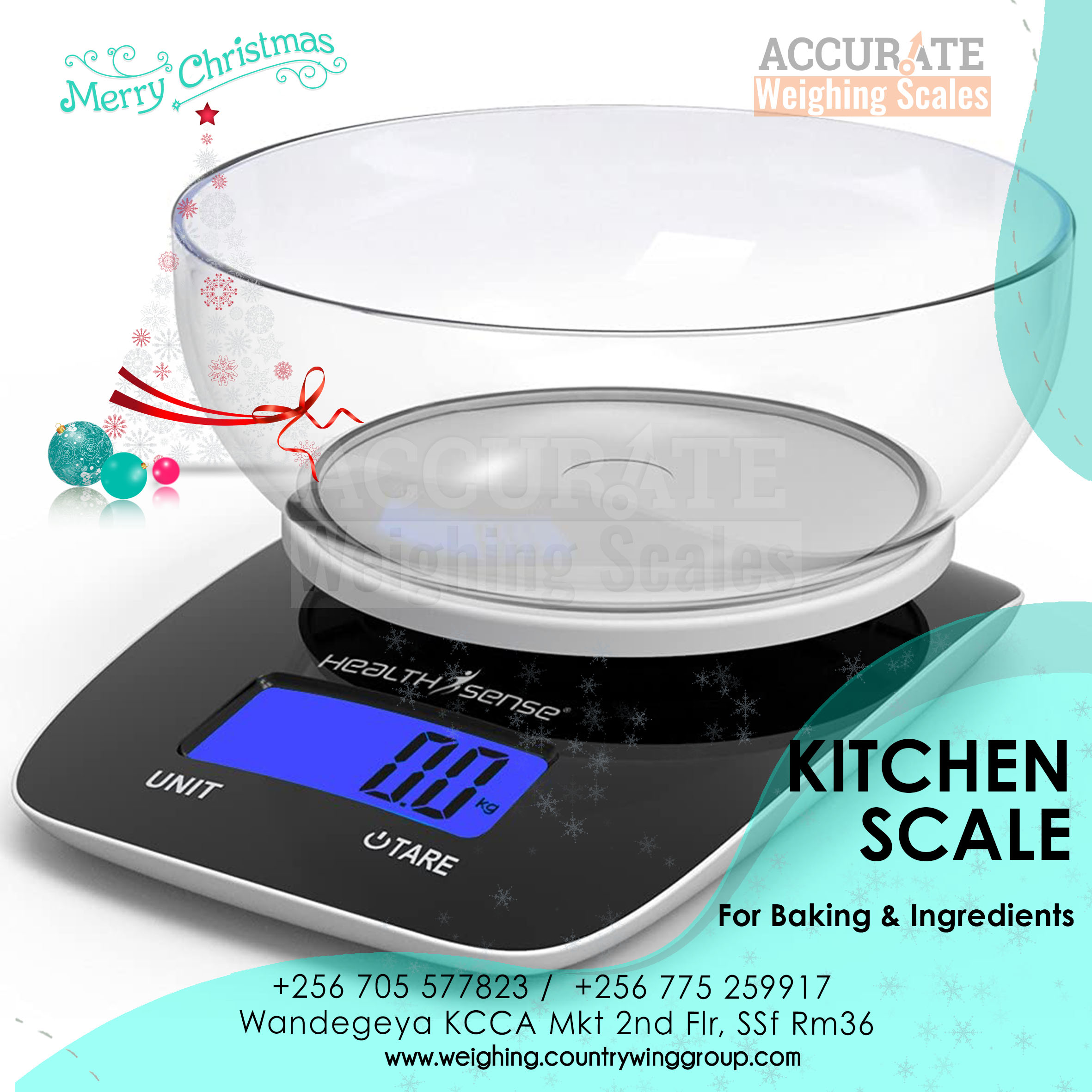 Stainless steel kitchen weighing scale