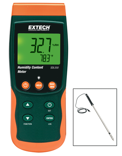 Moisture meter with wide measurement range