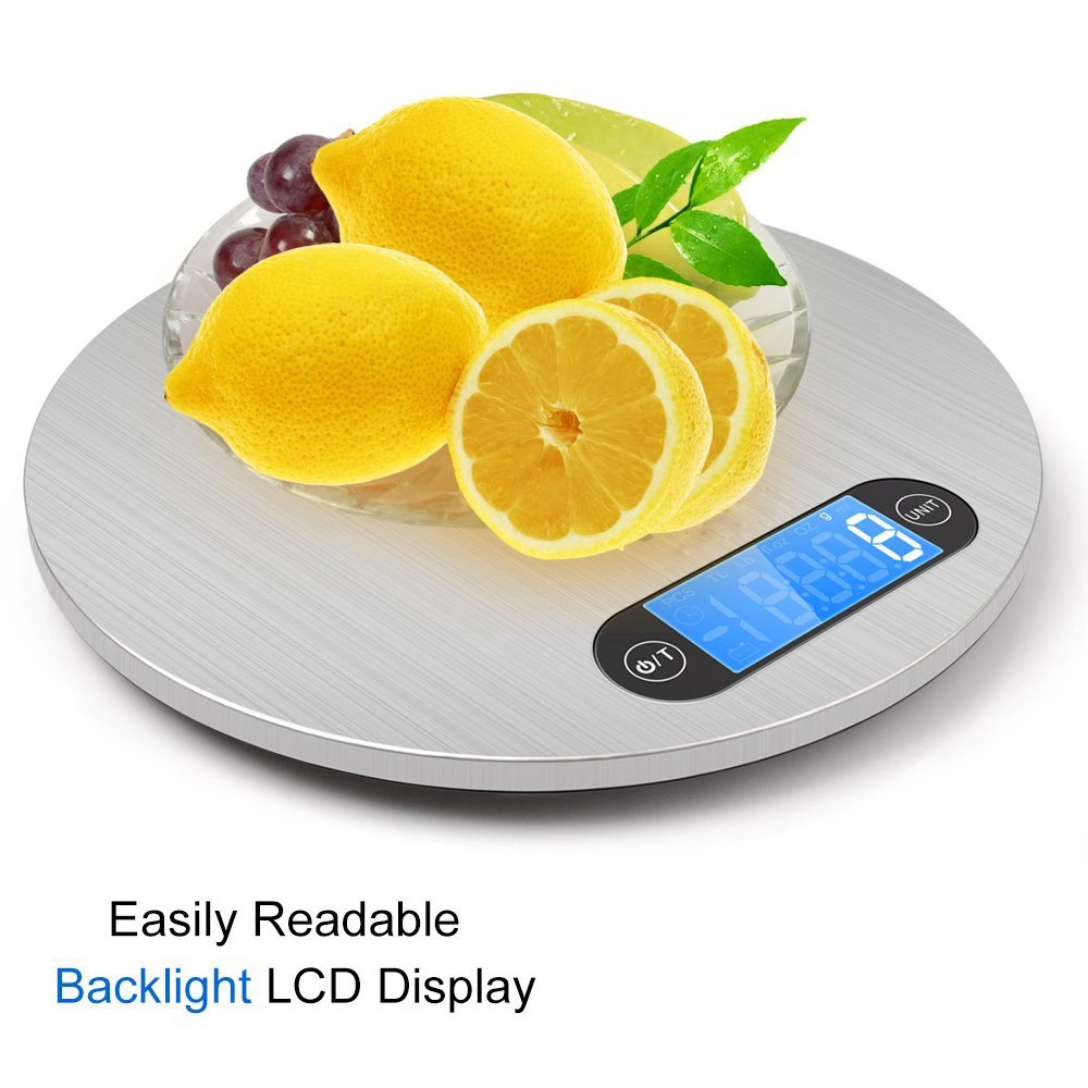 kitchen Scale with 6 Units, Auto Off, for Coins, Battery Included