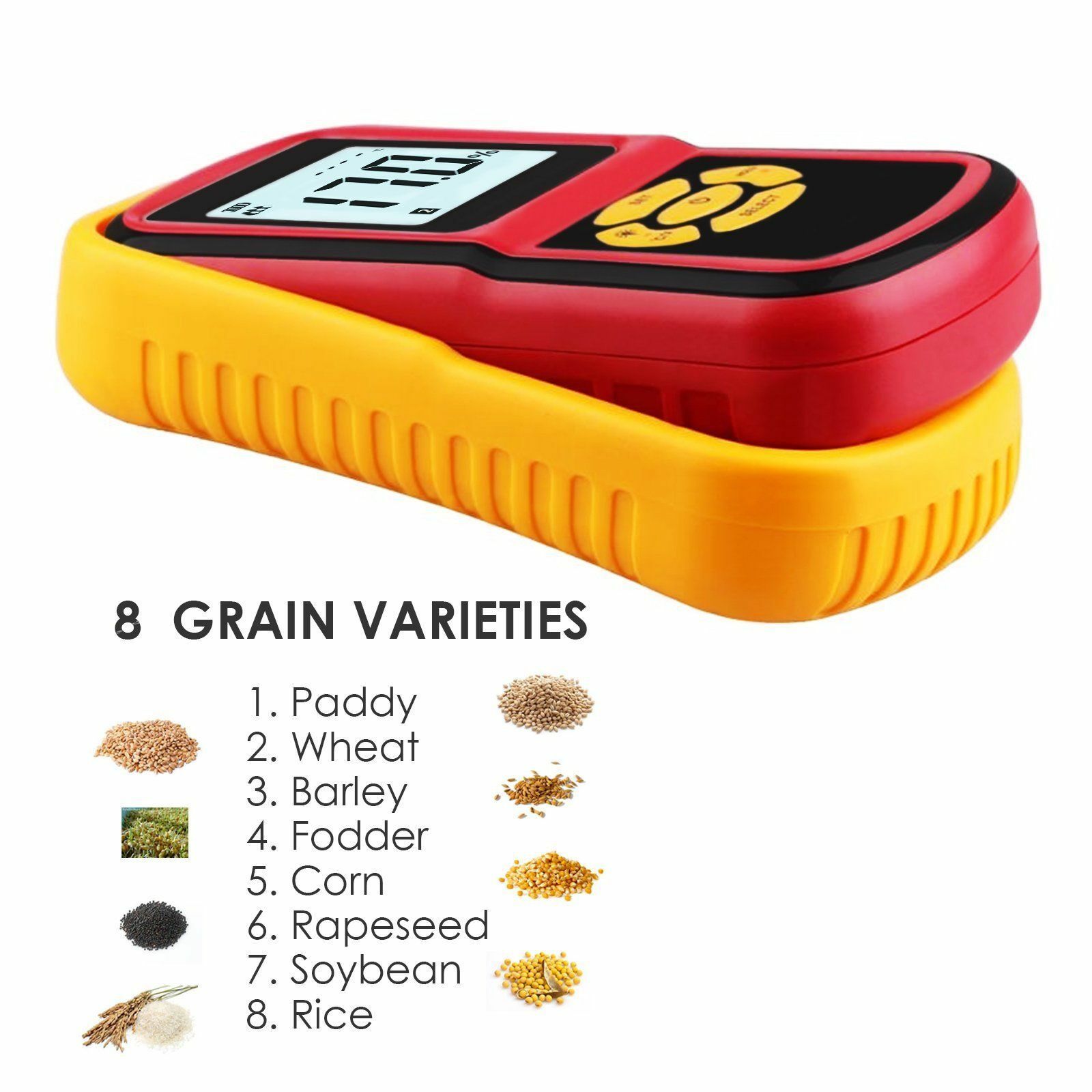 Modulated electronic grain moisture meters