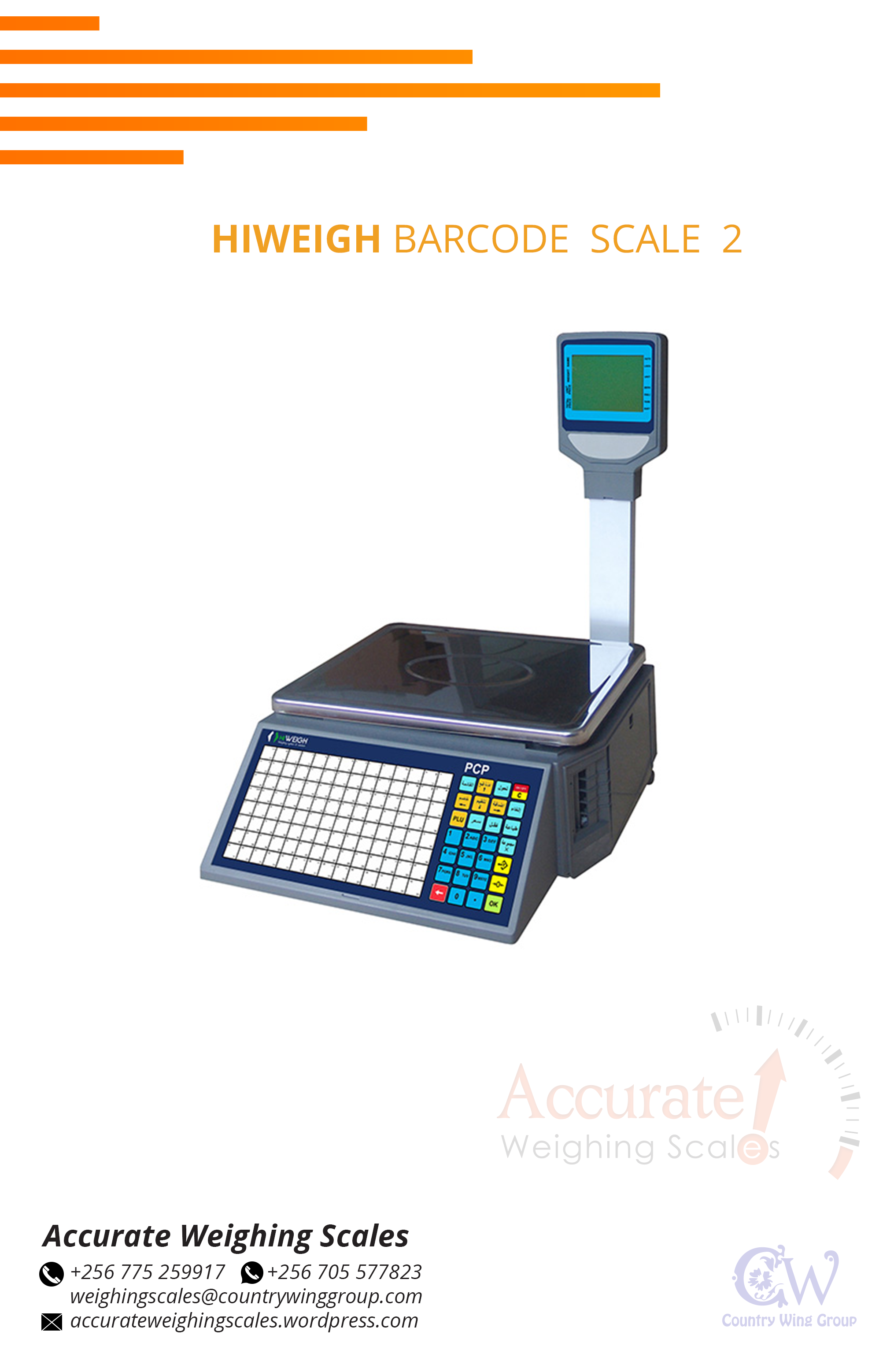 Touchscreen Barcode Scales - Barcode weighing scale available in Kampala, Uganda