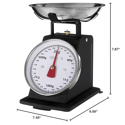 buy dial mechanical kitchen weighing scales flat plate