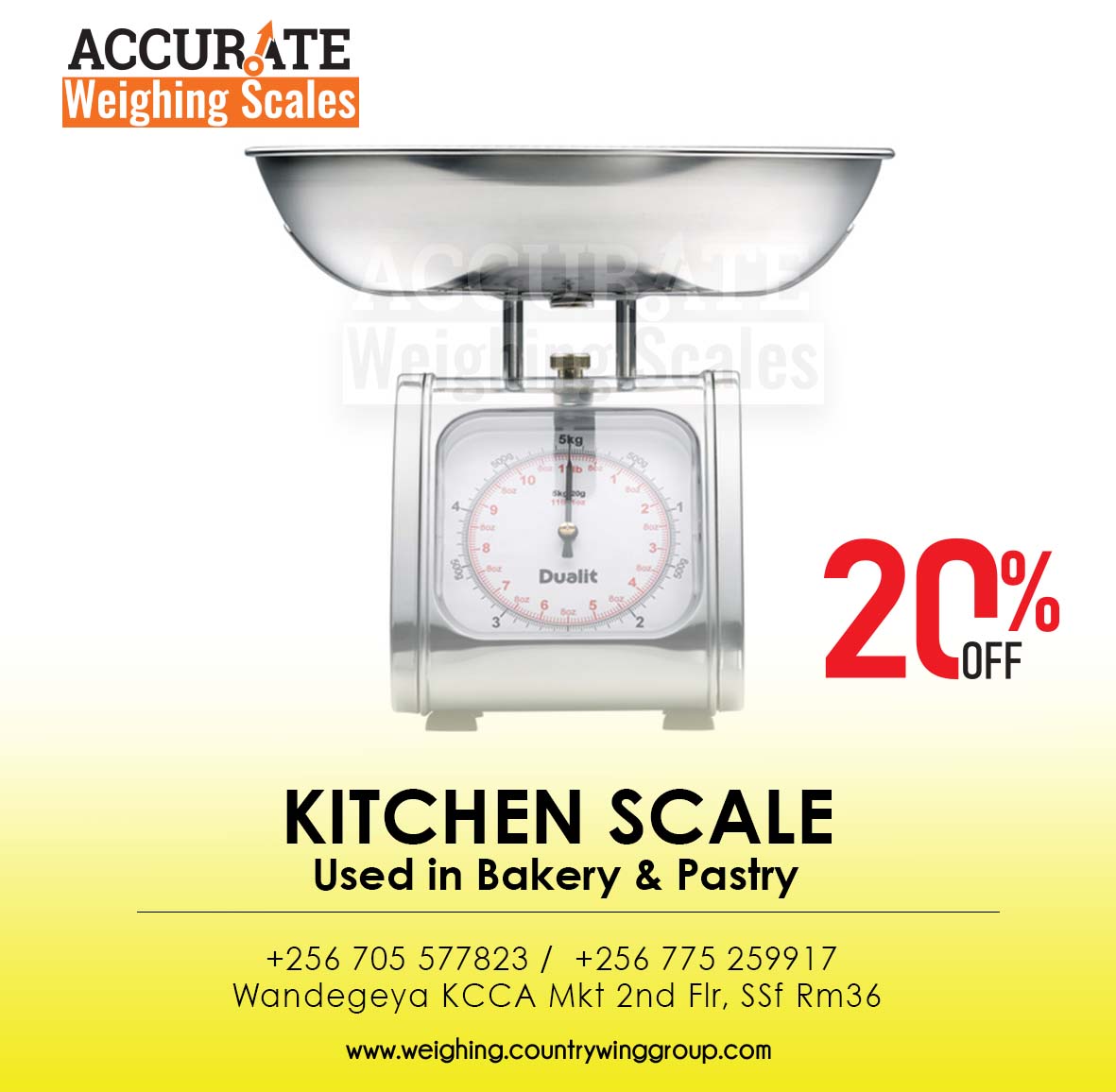 Dial Mechanical Kitchen weighing Scales in Kampala