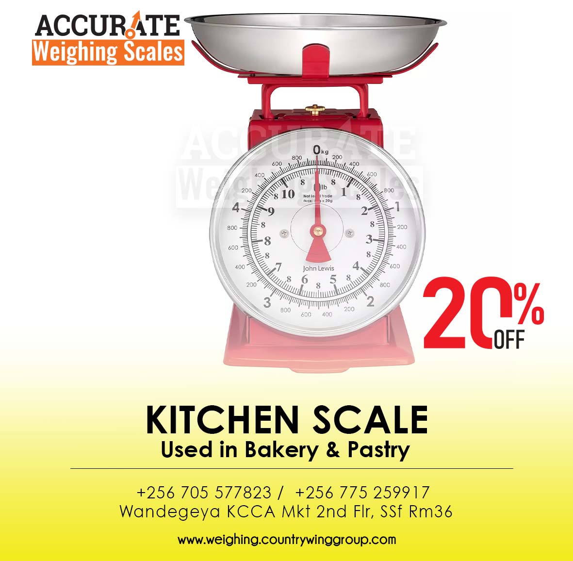 Dial Mechanical Kitchen weighing Scales in Kampala