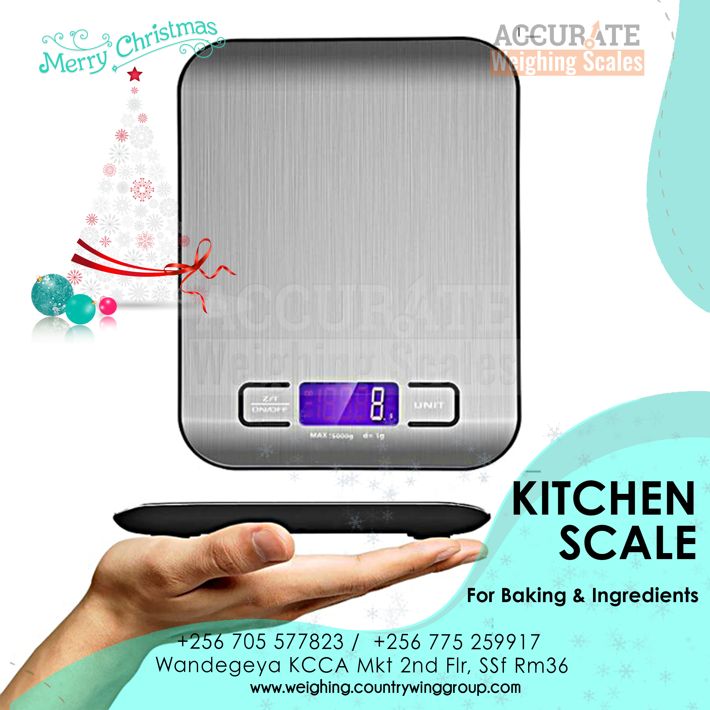 Digital Kitchen Stainless Steel High Accuracy Multifunction Scale